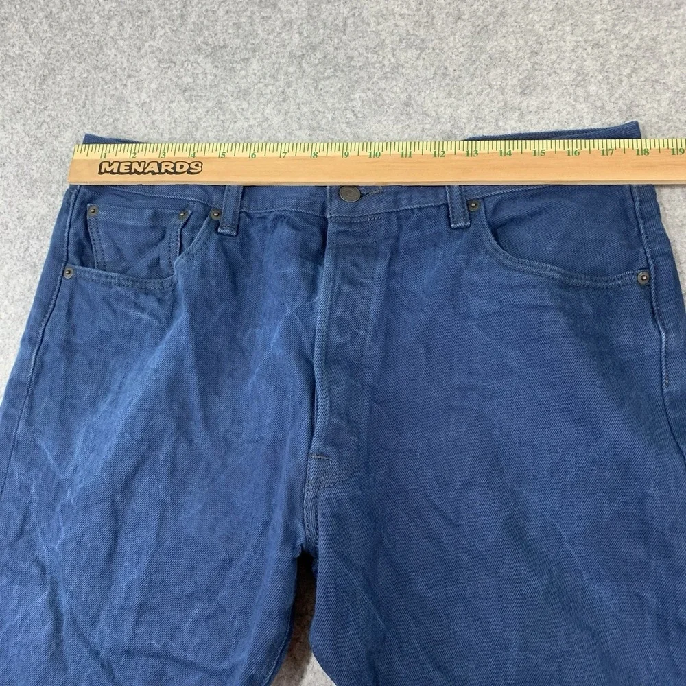 Levi's 501 Jeans Size 38x30 (36x27) MensDenim Straight Leg Button Fly Indigo